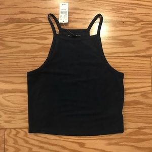 Brandy Melville Navy Suede Tank